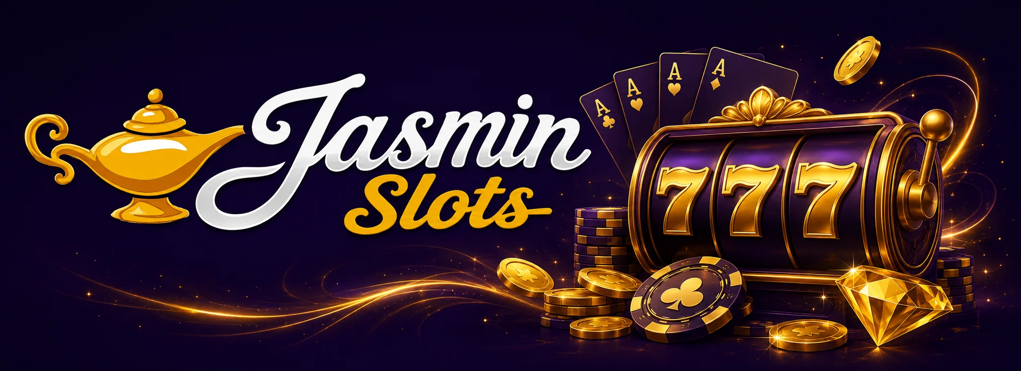 Jasmin Slots casino and sportsbook welcome package banner with 350% up to 2,000 and 1,000 free spins